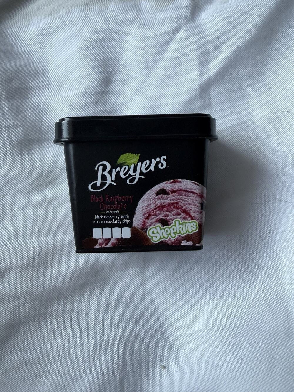 Zuru Mini Brands! Miniature Tiny Small Breyers Black Raspberry Ice Cream Tub